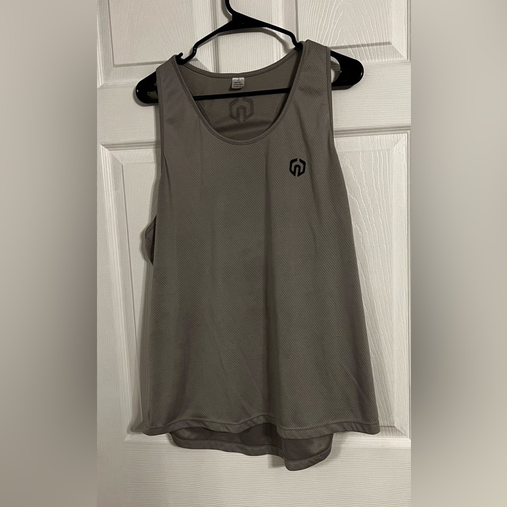 neleus tank Women’s Gray With Black Logo 2xl